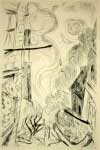 MAX BECKMANN, Frühling, 1918, 29,8 x 19,5 cm, Kaltnadelradierung auf Bütten, signiert